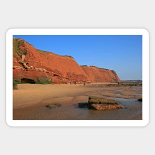 Red Cliffs of Devon Sticker